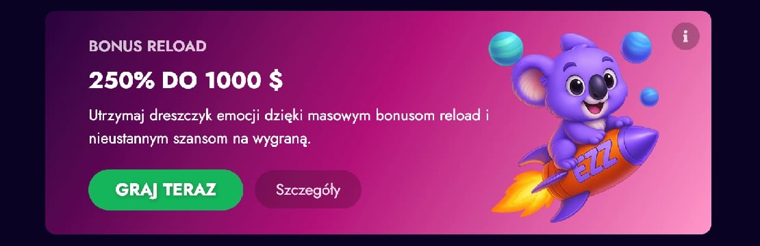 EZZ Casino bonus reload